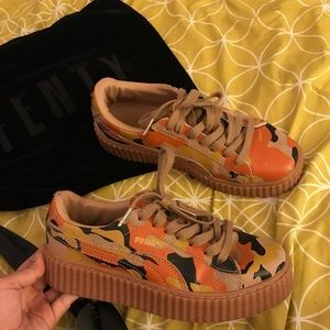 Rihanna x PUMA Creeper Orange Camo